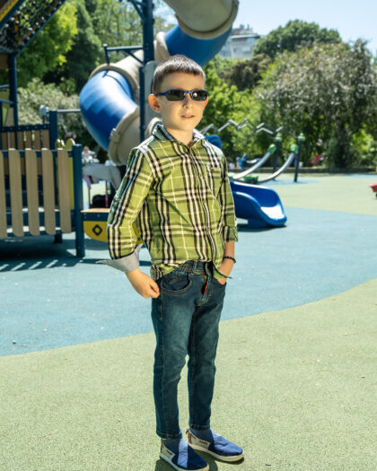 Erkek Çocuk Mavi Renk Jean Pantolon