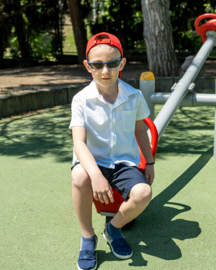 Erkek Çocuk Beyaz Kısa Kollu Gömlek