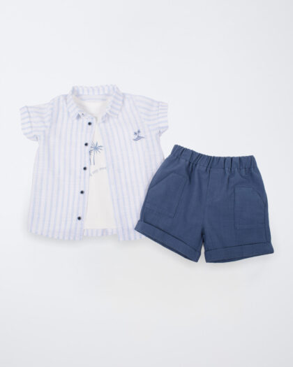 Erkek Bebek Şık Üçlü Takım