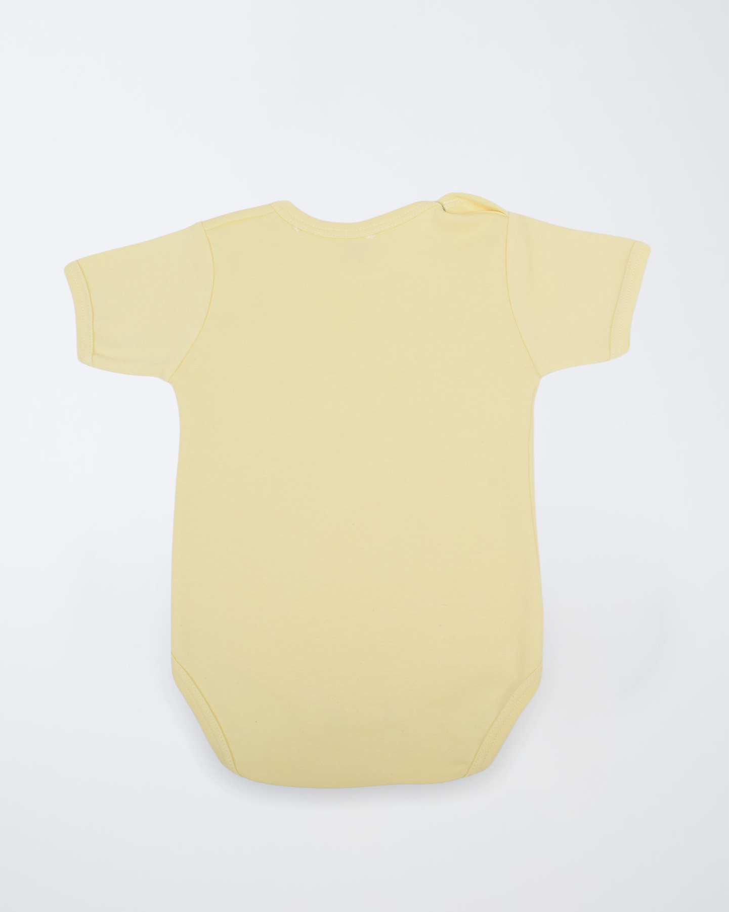 Erkek Bebek Yarım Kol Sarı Çıtçıtlı Body (2)