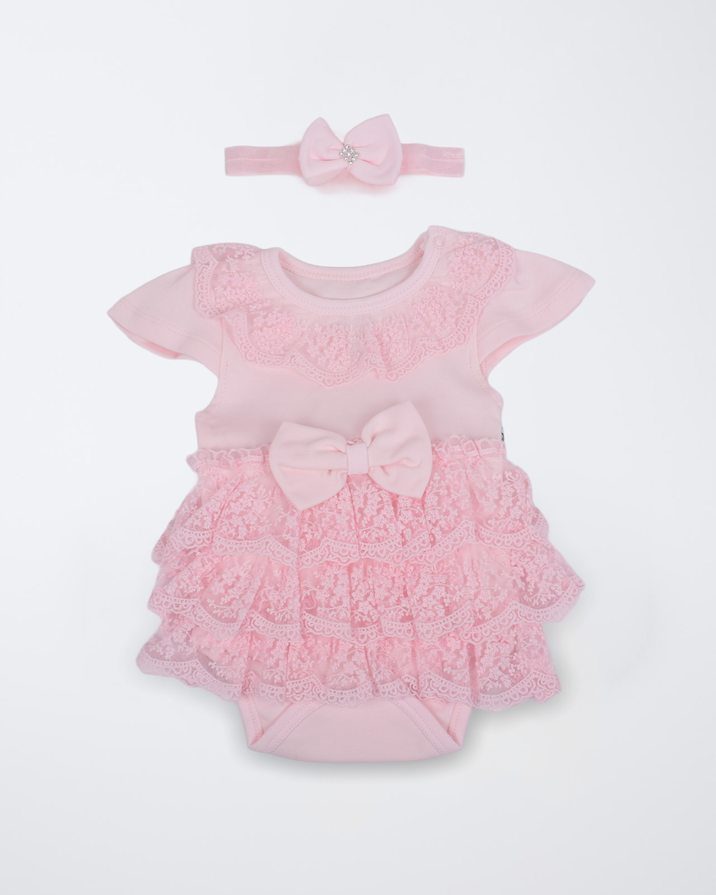 Kız Bebek Dantel Detaylı Çıtçıtlı Body (1)