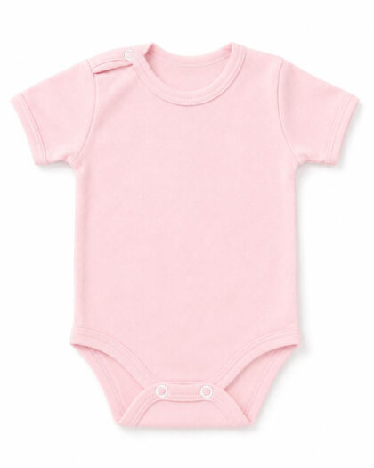Kız Bebek Çıtçıtlı Body Pembe