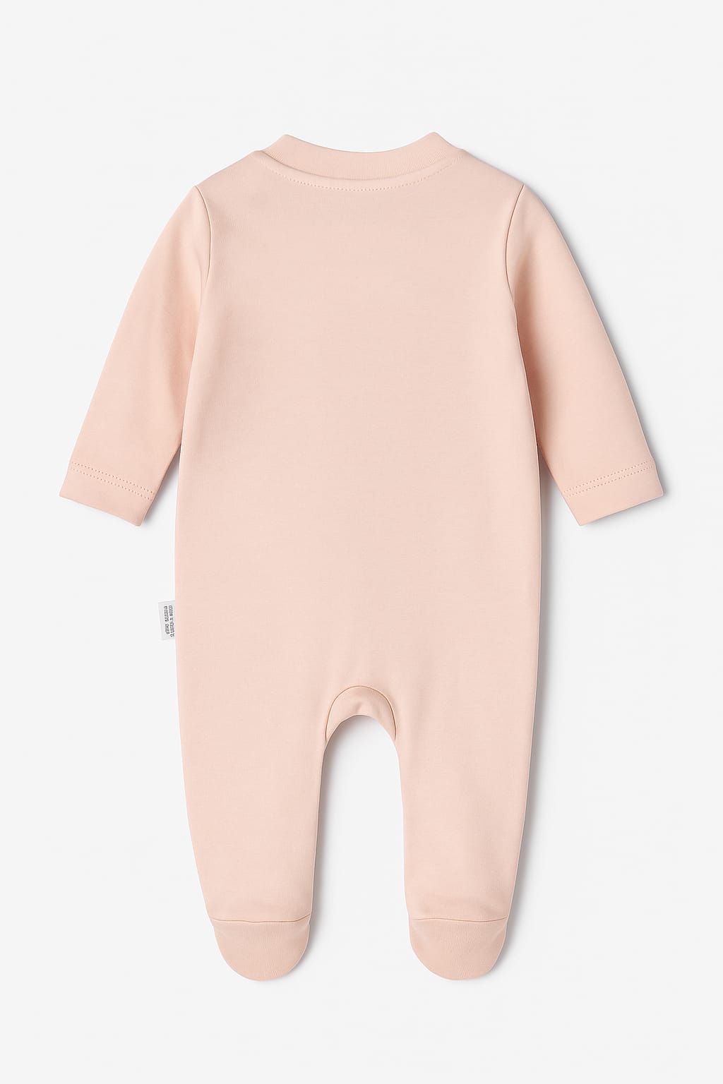 Kız Bebek Şapkalı Uzun Kollu Önden Çıtçıtlı Ayaklı Tulum Pembe - Görsel 2