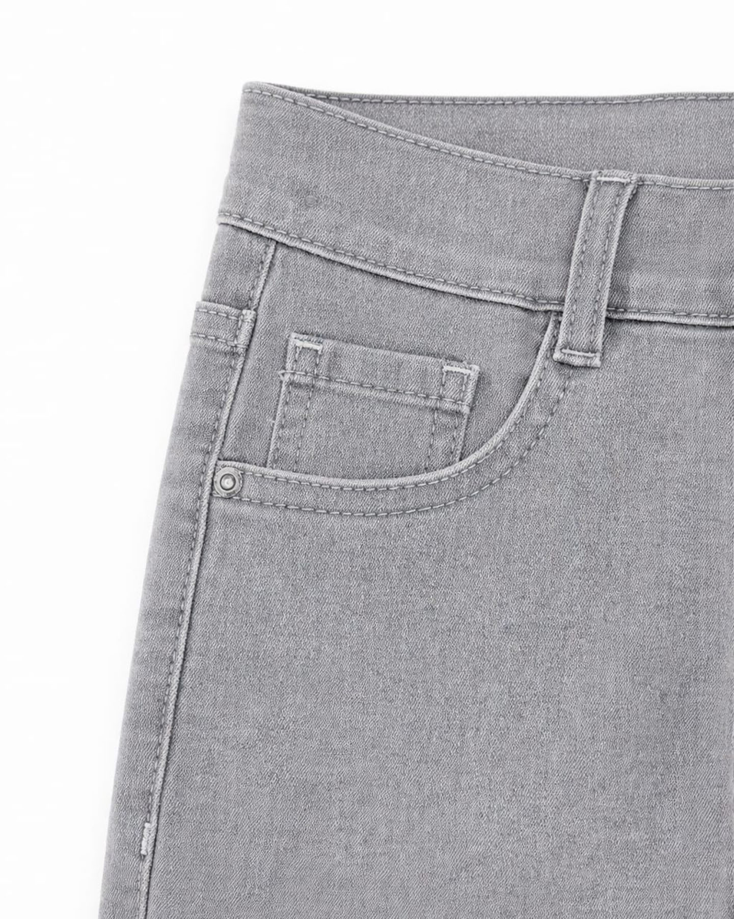 Erkek Çocuk Gri Renk Jean Pantolon - Görsel 4