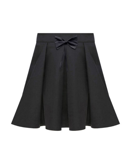 Kız Çocuk Pileli Siyah Etek