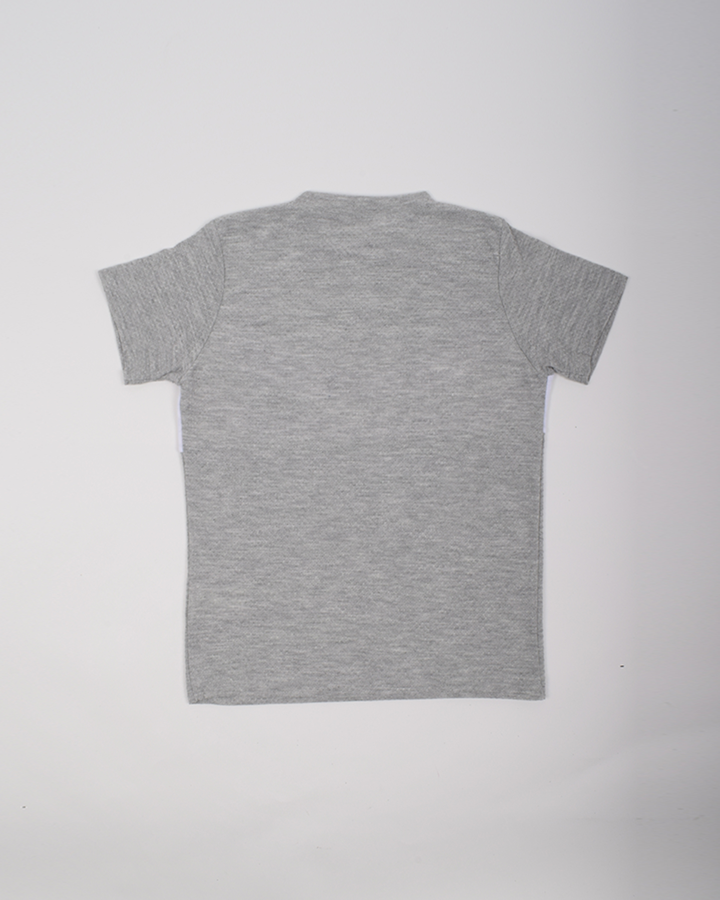 Erkek Çocuk Gri Beyaz Cep Detaylı Penye Tshirt - Görsel 3