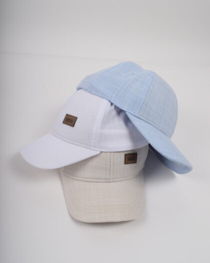 Erkek Bebek Kepli Şapka 0-18 Ay 44-46 cm