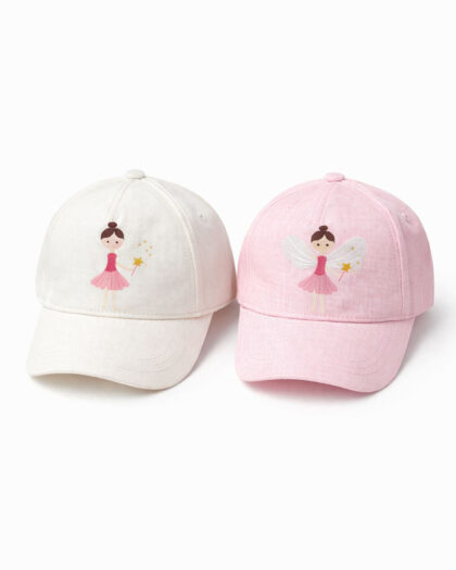 Kız Çocuk Melek Figürlü Şapka 4-8 Yaş 52 cm