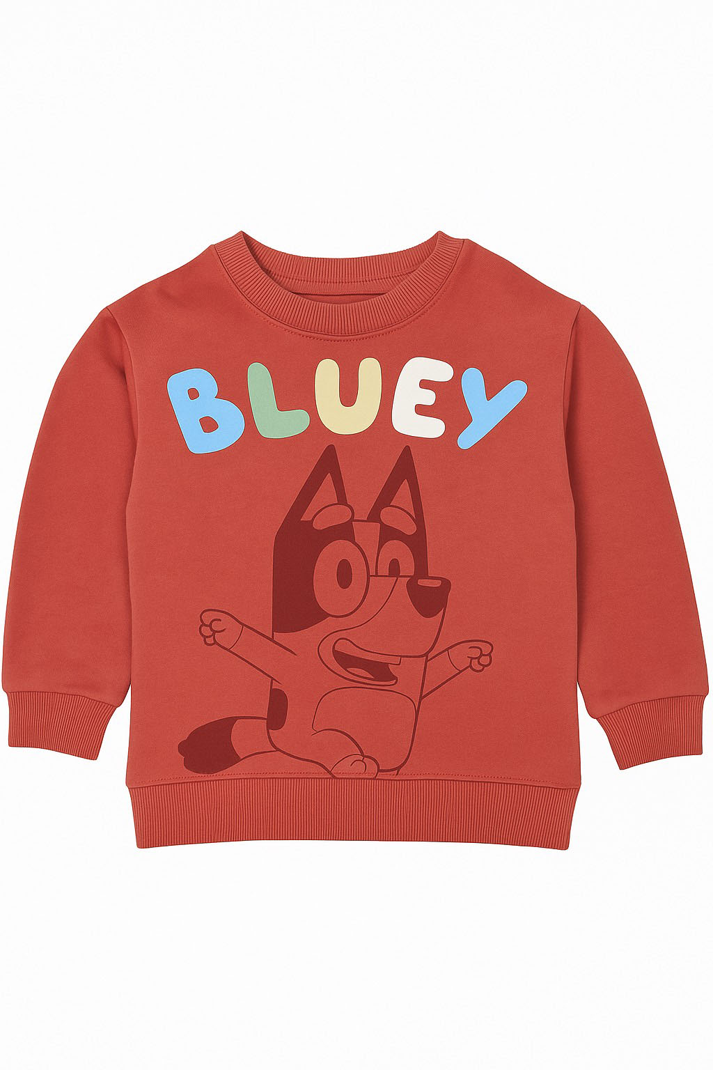 سويت شيرت تيراكوتا مبطن من الداخل للأولاد بتصميم «Bluey Corti» - الصورة 2