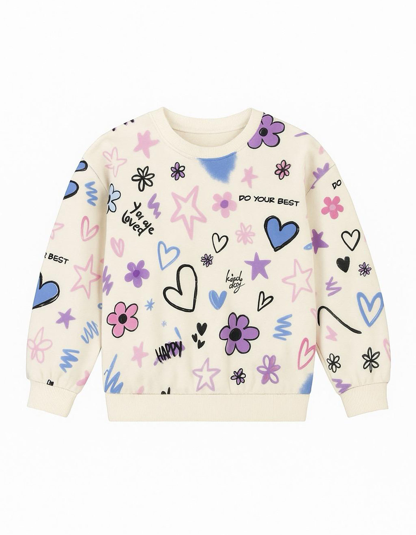 Kız Bebek Desenli Sweatshirt - Görsel 2