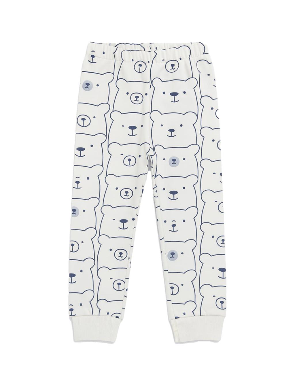 Erkek Bebek Lacivert Winter Bear 2'li Takım - Görsel 4