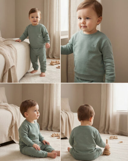 Erkek Bebek Basic Eşofman Takımı