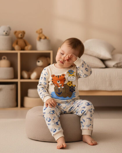Erkek Bebek Tigers Pijama Takımı