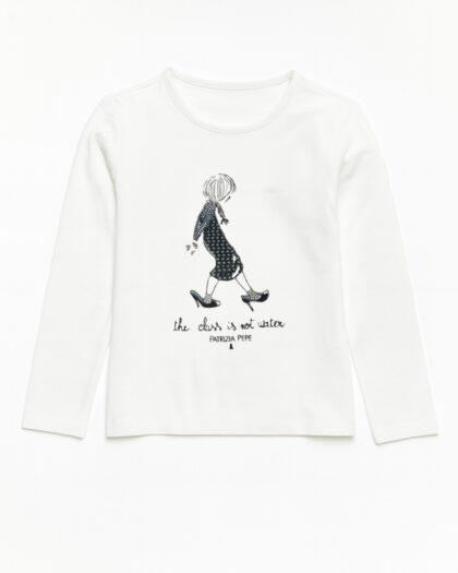 Kız Bebek Uzun Kollu-Baskılı Mevsimlik Tshirt