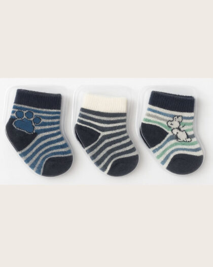 Erkek Bebek 3'lü Çorap Takımı