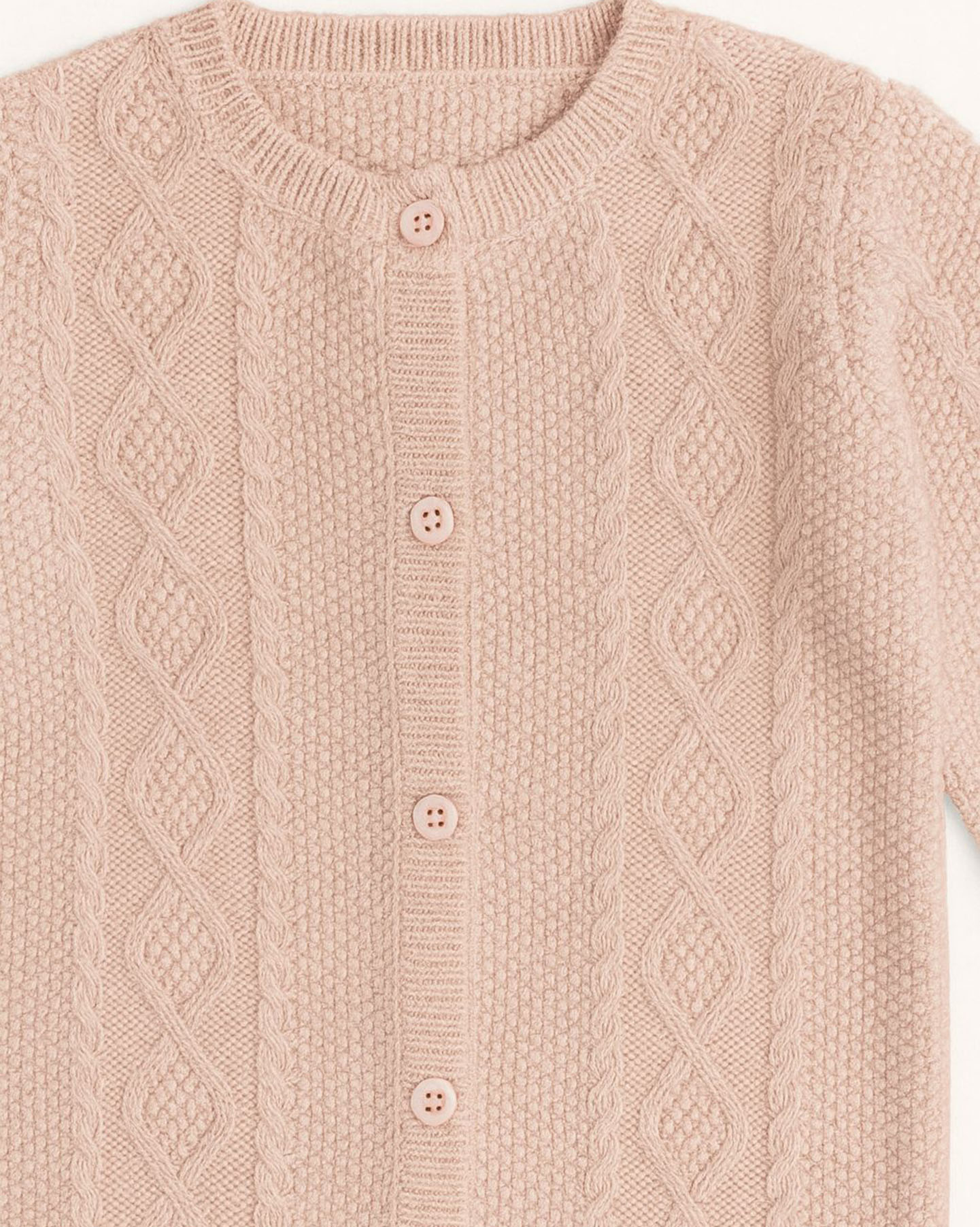 Girl’s Patterned Knitted Button-Up Cardigan<br/> - Image 4