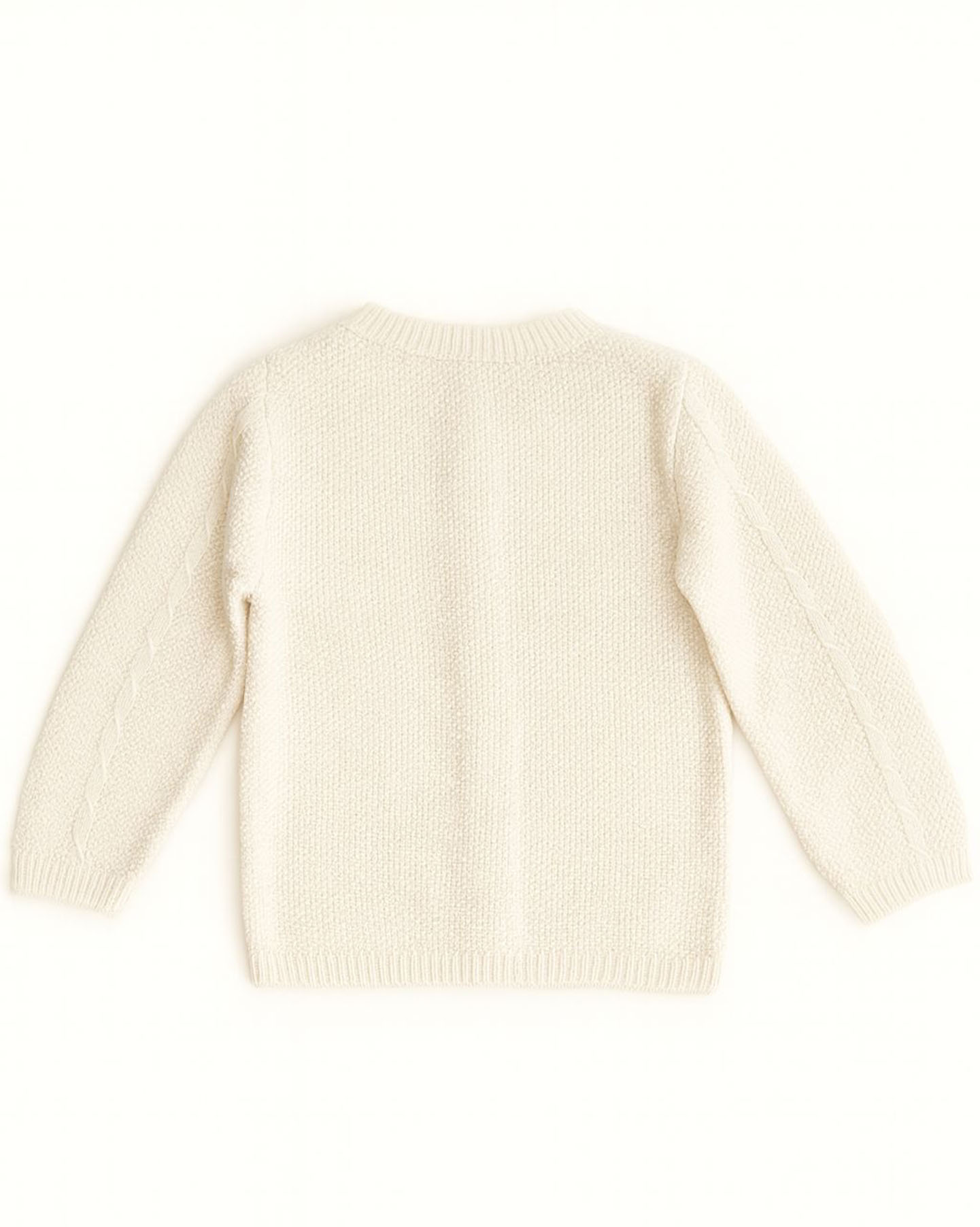 Girl’s Patterned Knitted Button-Up Cardigan<br/> - Image 6