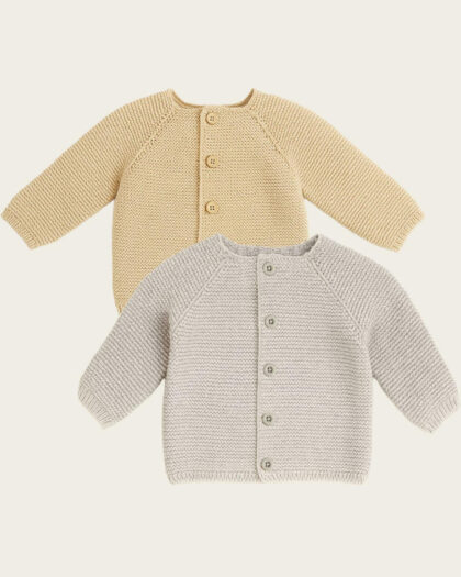 Erkek Bebek Düğmeli Örgü Hırka