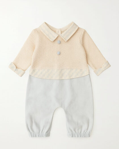 Unisex Şık Yaka Detaylı Pamuklu Tulum