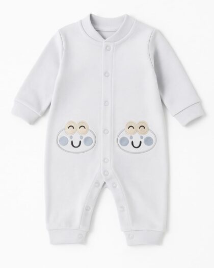 Erkek Bebek Pamuklu Çıtçıtlı Tulum