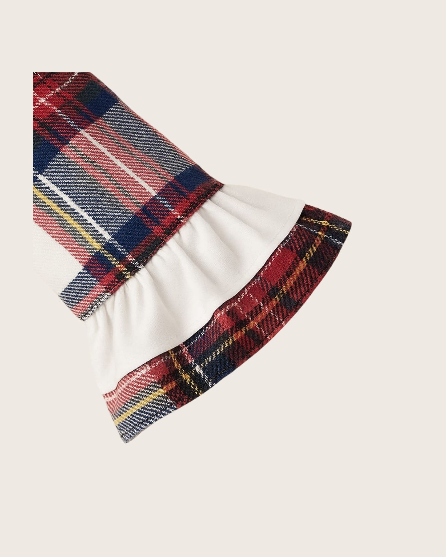 Baby Girl’s Red Tartan Special-Occasion Dress<br/> - Image 5