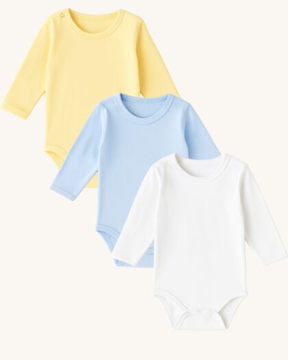 erkek bebek 3'lü body set, pamuklu uzun kollu erkek bebek body, yeni doğan erkek body set emsun