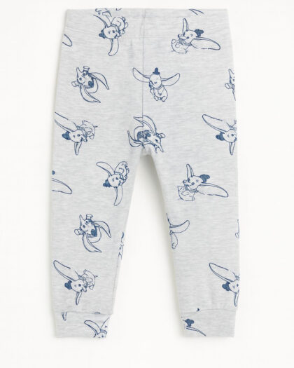 Erkek bebek figürlü penye alt gri