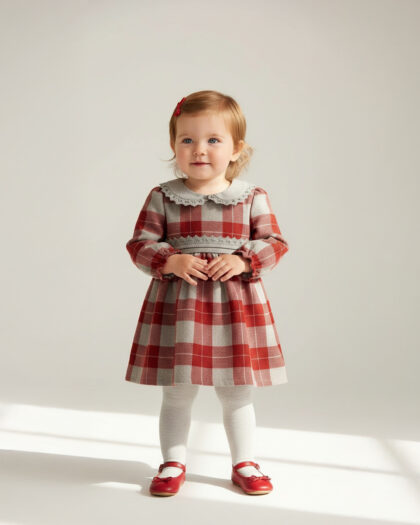 Kız Bebek Şık Dantel Detaylı Elbise