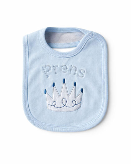 Erkek Bebek Mavi Renk Penye Önlük