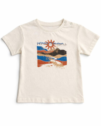 Erkek Bebek Güneş ve Doğa Baskılı Tshirt