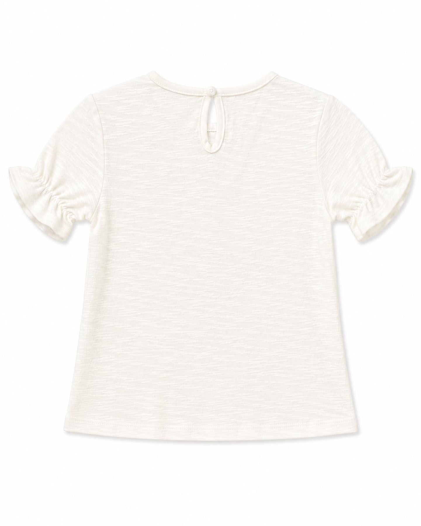 Kız Çocuk Ekru Penye Tshirt - Görsel 3